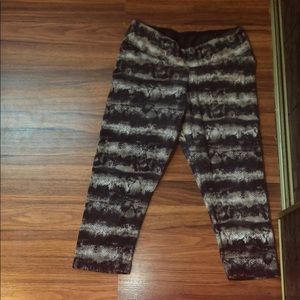 Snake print leggings